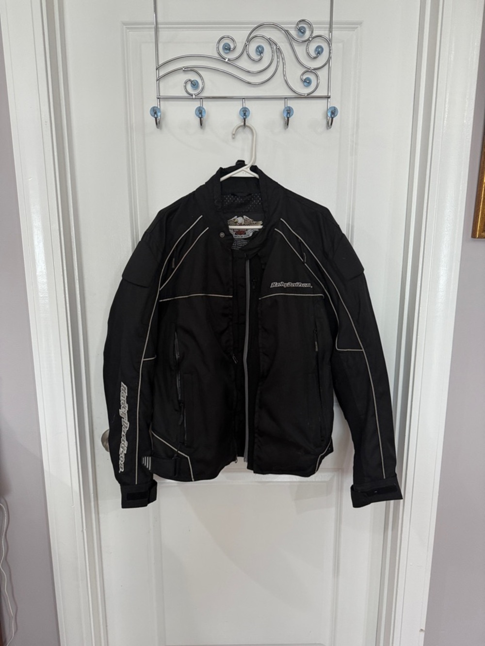 Harley-Davidson Black Performance Motorcycle Jacket with Reflective Trim